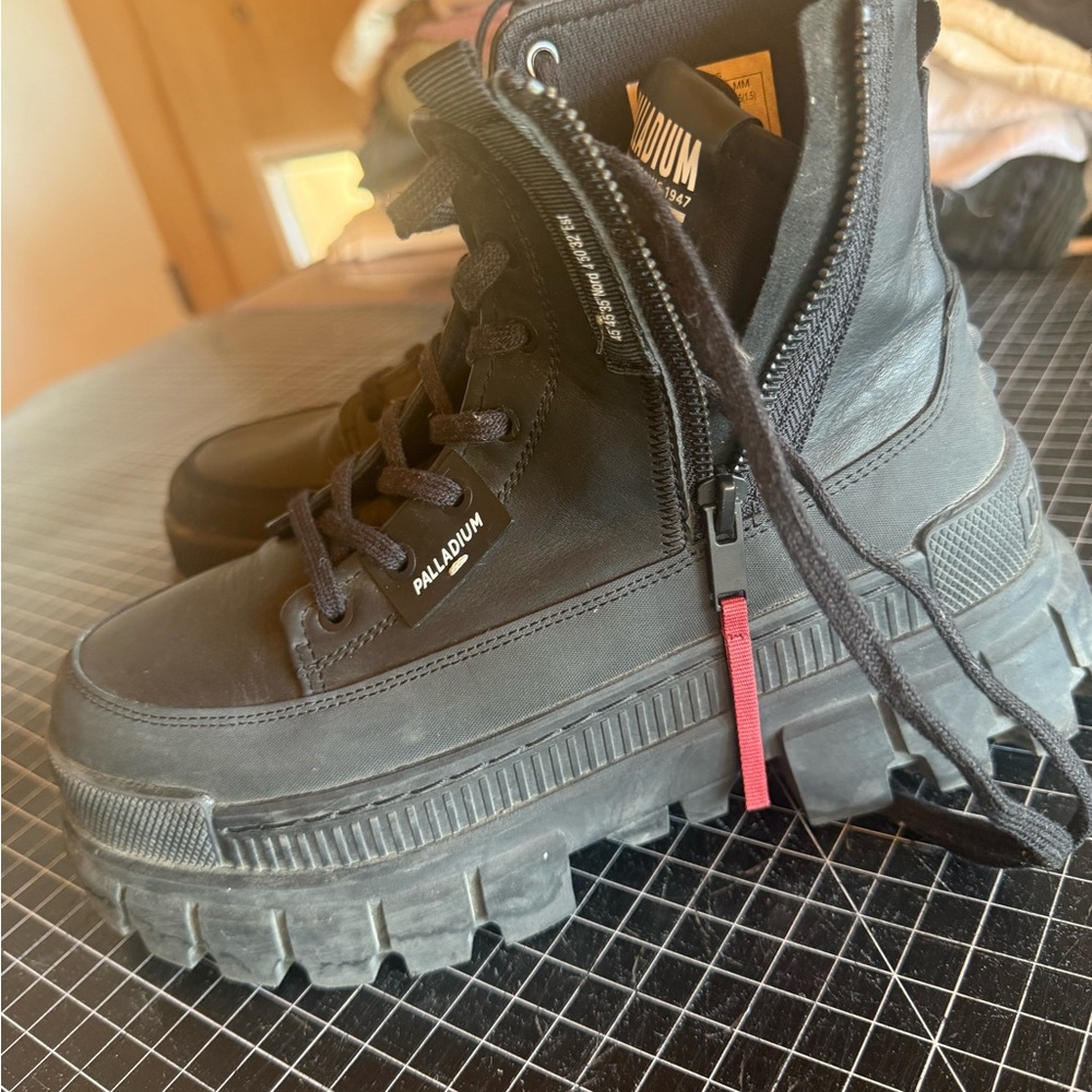 Palladium Black Chunky Sole Boots